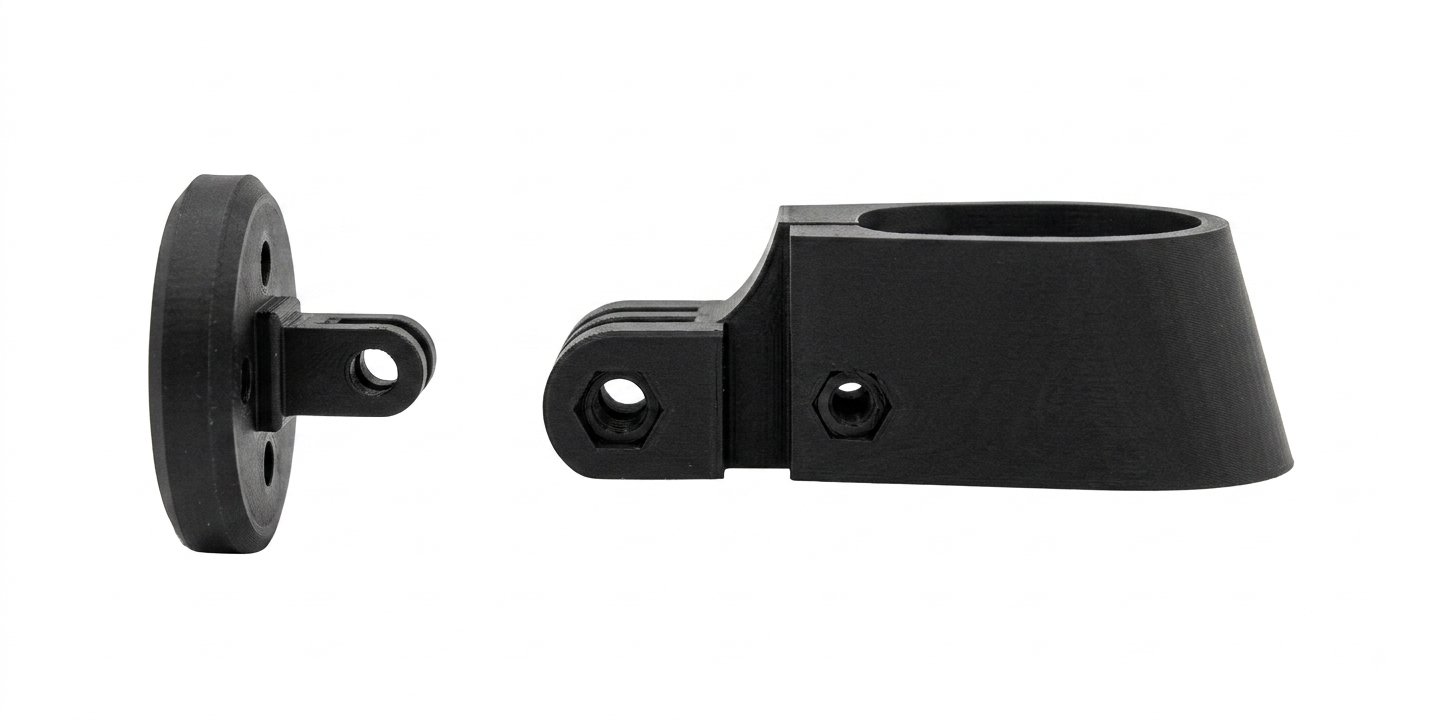 Supporto reggisella bianchi impulso luce radar gopro